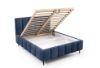 Obrazek Łóżko tapicerowane z nogami Krima 160x200 granatowy