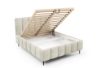 Obrazek Łóżko tapicerowane z nogami Krima 160x200 śmietankowy
