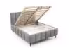 Obrazek Łóżko tapicerowane z nogami Krima 160x200 jasny szary