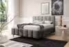 Obrazek Łóżko tapicerowane z nogami Krima 160x200 jasny szary
