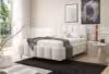 Obrazek Łóżko tapicerowane z nogami Krima 160x200  kremowy
