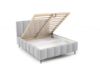 Obrazek Łóżko tapicerowane z nogami Krima 160x200  popielaty