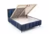 Obrazek Łóżko tapicerowane z nogami Krima 180x200 granatowy