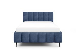 Obrazek Łóżko tapicerowane z nogami Krima 180x200 granatowy