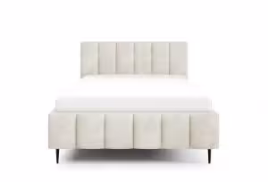 Obrazek Łóżko tapicerowane z nogami Krima 180x200 śmietankowy
