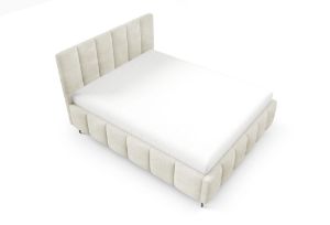 Obrazek Łóżko tapicerowane z nogami Krima 180x200 kremowy