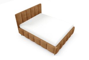 Obrazek Łóżko tapicerowane z nogami Krima 180x200 rudy