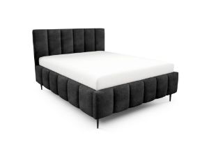 Obrazek Łóżko tapicerowane z nogami Krima 180x200 grafitowy