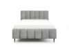 Obrazek Łóżko tapicerowane z nogami Krima 180x200 jasny szary