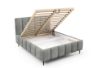 Obrazek Łóżko tapicerowane z nogami Krima 180x200 jasny szary