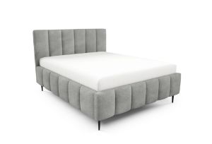 Obrazek Łóżko tapicerowane z nogami Krima 180x200 jasny szary