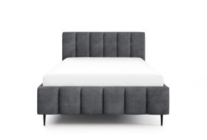 Obrazek Łóżko tapicerowane z nogami Krima 180x200 ciemny szary