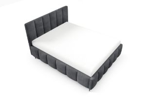 Obrazek Łóżko tapicerowane z nogami Krima 180x200 ciemny szary