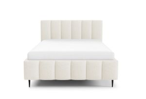 Obrazek Łóżko tapicerowane z nogami Krima 180x200  kremowy