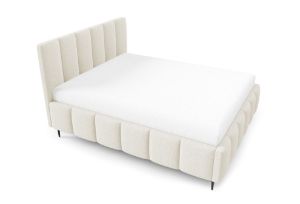 Obrazek Łóżko tapicerowane z nogami Krima 180x200  kremowy