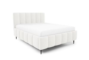 Obrazek Łóżko tapicerowane z nogami Krima 180x200  biały