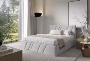 Obrazek Łóżko tapicerowane Kseno 140x200  popielaty