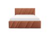 Obrazek Łóżko tapicerowane Kseno 140x200 pomarańczowy