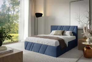 Obrazek Łóżko tapicerowane Kseno 160x200 granatowy