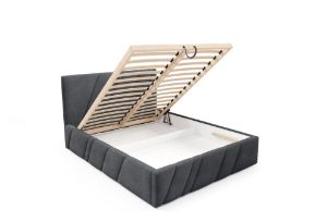 Obrazek Łóżko tapicerowane Kseno 160x200 ciemny szary