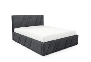 Obrazek Łóżko tapicerowane Kseno 160x200 ciemny szary