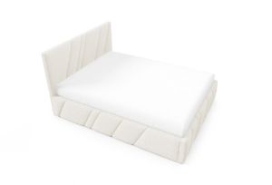 Obrazek Łóżko tapicerowane Kseno 160x200  kremowy