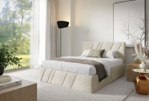 Obrazek Łóżko tapicerowane Kseno 180x200 kremowy