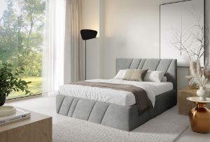 Obrazek Łóżko tapicerowane Kseno 180x200 jasny szary