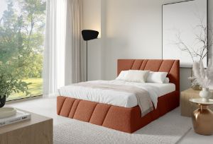 Obrazek Łóżko tapicerowane Kseno 180x200 pomarańczowy