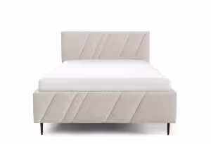 Obrazek Łóżko tapicerowane z nogami Kseno 140x200  beżowy