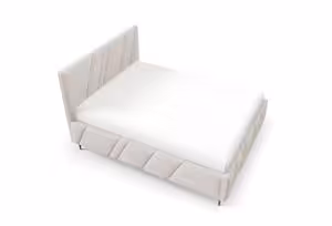 Obrazek Łóżko tapicerowane z nogami Kseno 140x200  beżowy