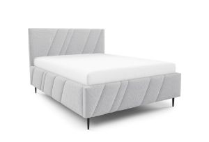 Obrazek Łóżko tapicerowane z nogami Kseno 140x200  popielaty