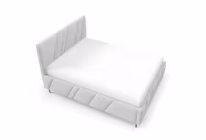 Obrazek Łóżko tapicerowane z nogami Kseno 140x200  popielaty