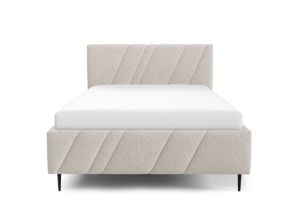 Obrazek Łóżko tapicerowane z nogami Kseno 160x200  beżowy