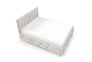 Obrazek Łóżko tapicerowane z nogami Kseno 160x200  beżowy