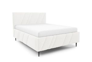 Obrazek Łóżko tapicerowane z nogami Kseno 160x200  biały