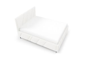 Obrazek Łóżko tapicerowane z nogami Kseno 160x200  biały