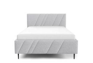 Obrazek Łóżko tapicerowane z nogami Kseno 160x200  popielaty