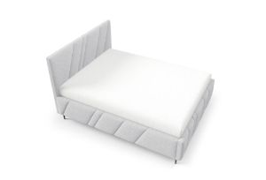 Obrazek Łóżko tapicerowane z nogami Kseno 160x200  popielaty