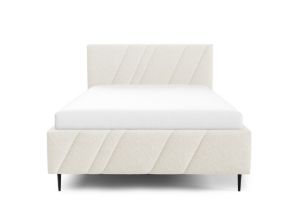 Obrazek Łóżko tapicerowane z nogami Kseno 180x200  kremowy