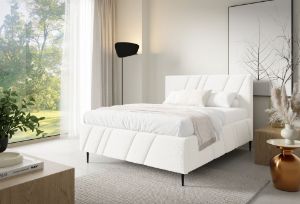 Obrazek Łóżko tapicerowane z nogami Kseno 180x200  biały