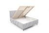 Obrazek Łóżko tapicerowane z nogami Kseno 180x200  popielaty