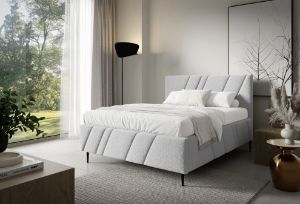 Obrazek Łóżko tapicerowane z nogami Kseno 180x200  popielaty