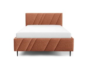 Obrazek Łóżko tapicerowane z nogami Kseno 180x200 pomarańczowy