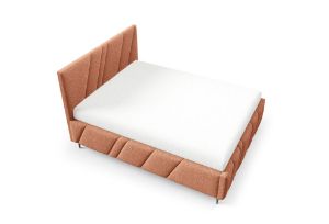 Obrazek Łóżko tapicerowane z nogami Kseno 180x200 pomarańczowy