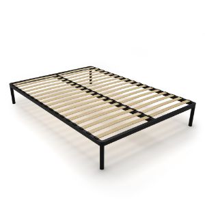 Obrazek Stelaż metalowy na nóżkach 140x200 cm czarny