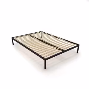 Obrazek Stelaż metalowy na nóżkach 140x200 cm czarny