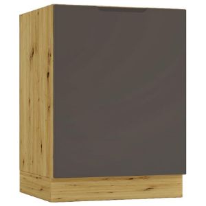 Obrazek Szafka Kuchenna Cosmo Isabel D60 P/L Mocca Grey/Dąb Artisan