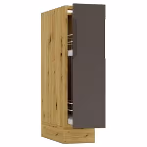 Obrazek Szafka Kuchenna Cosmo Isabel D20 Cargo+Kosz Mocca Grey/Dąb Artisan