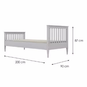 Obrazek Łóżko Ignaś 90x200 biały